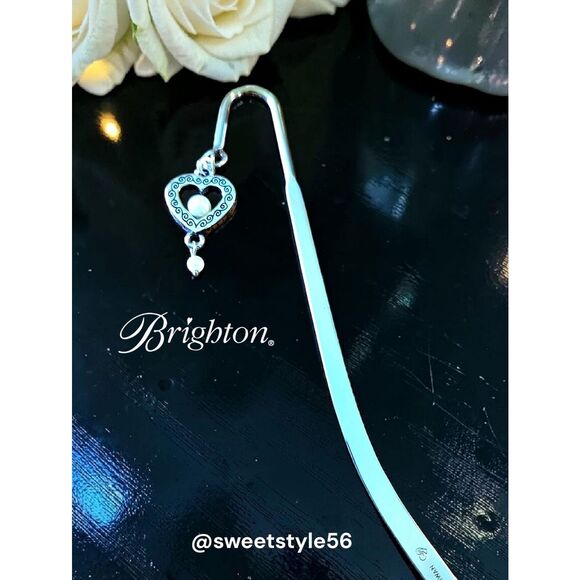 Brighton Accessories - BRIGHTON "Sorority" Silver and Pearl Bookmark from Brighton TIMELESS!